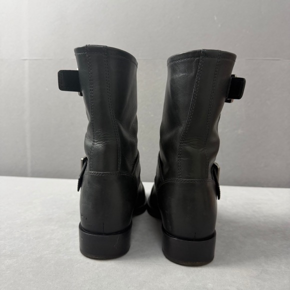 🚩steal Prada Black Leather Buckle Boots - Picture 4 of 5